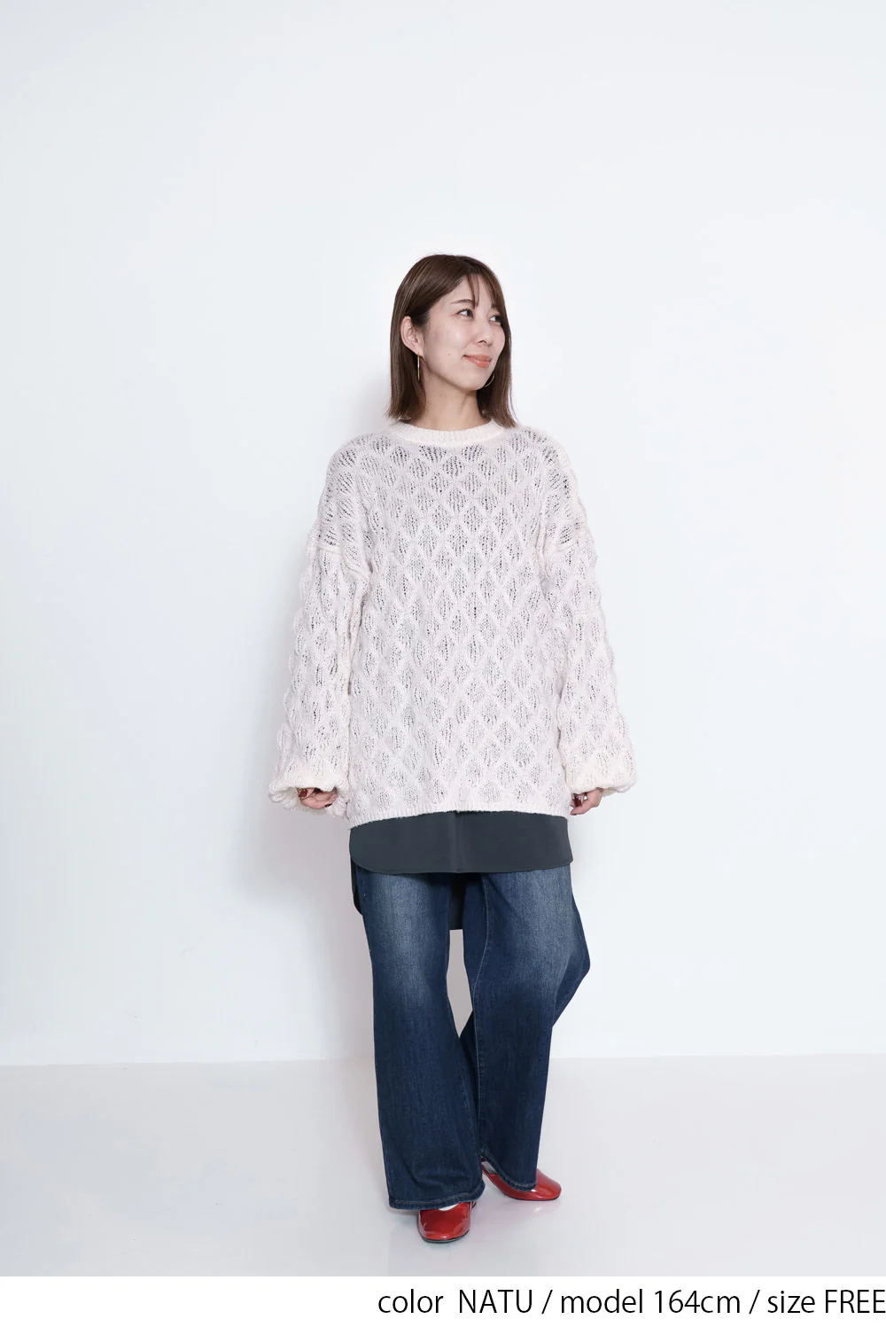【gleam】モコモコ編みシアープルオーバー - Image 10