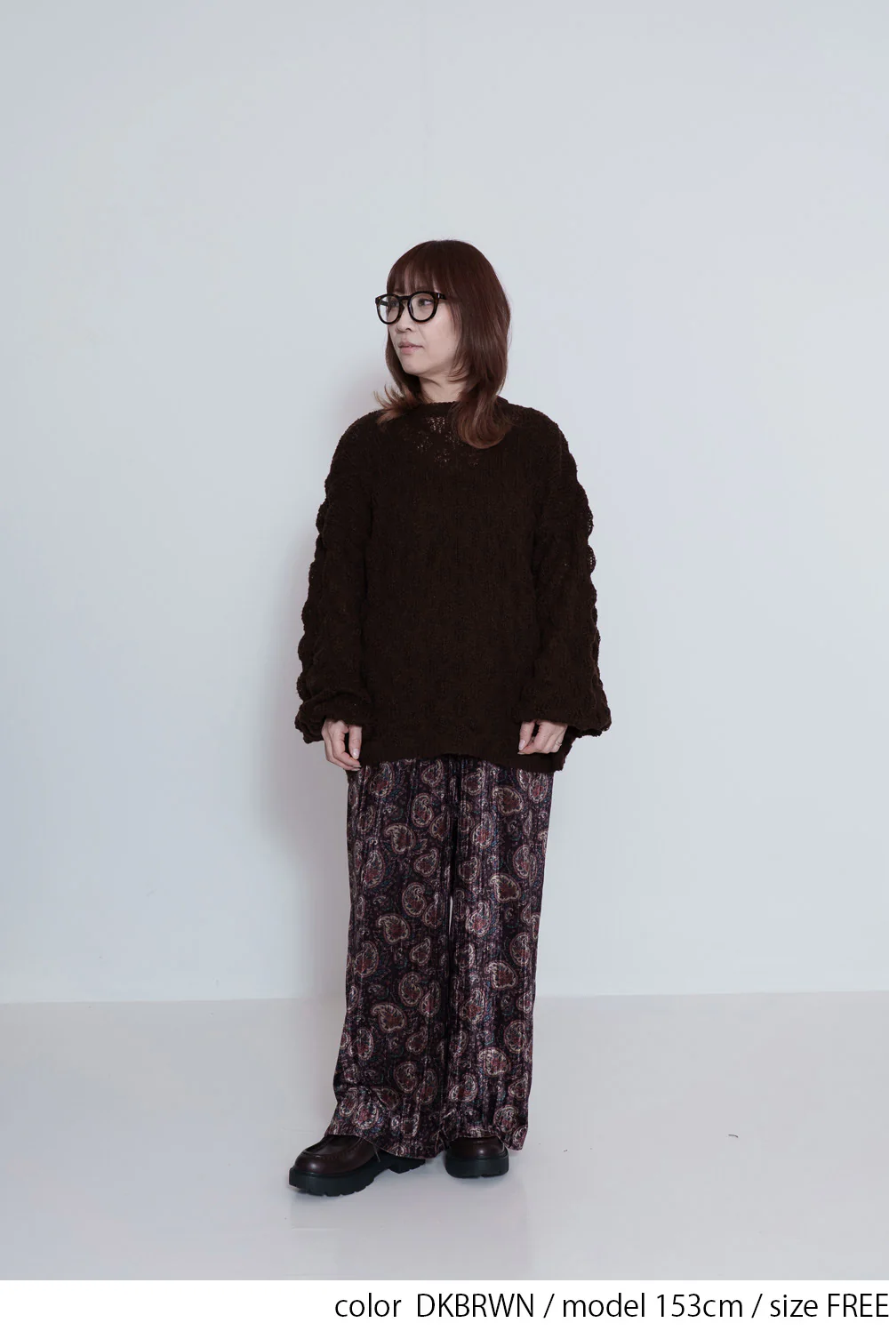 【gleam】モコモコ編みシアープルオーバー - Image 4