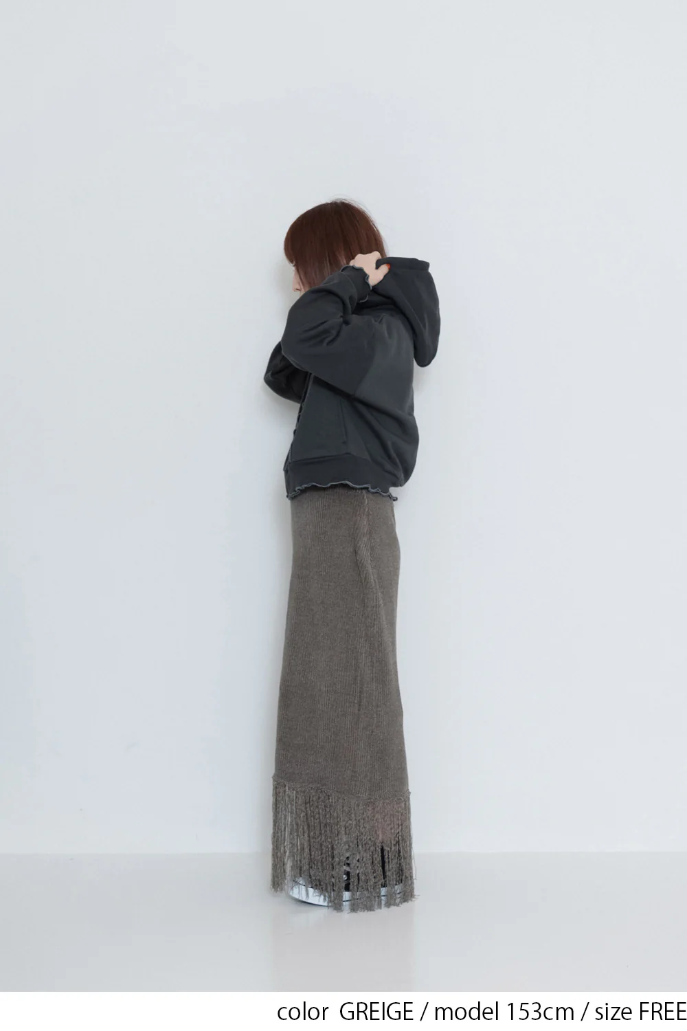 【gleam】リブ編み裾フリンジスカート - Image 10