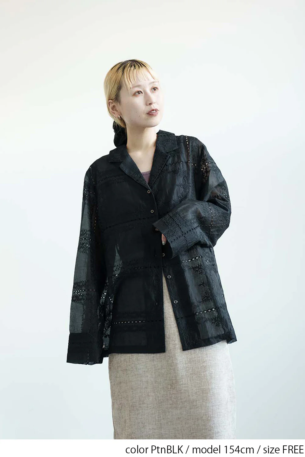 パッチワーク風総刺繍シャツジャケット - Image 10