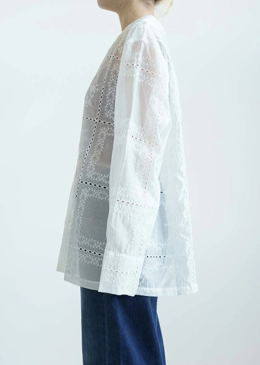 パッチワーク風総刺繍シャツジャケット - Image 14