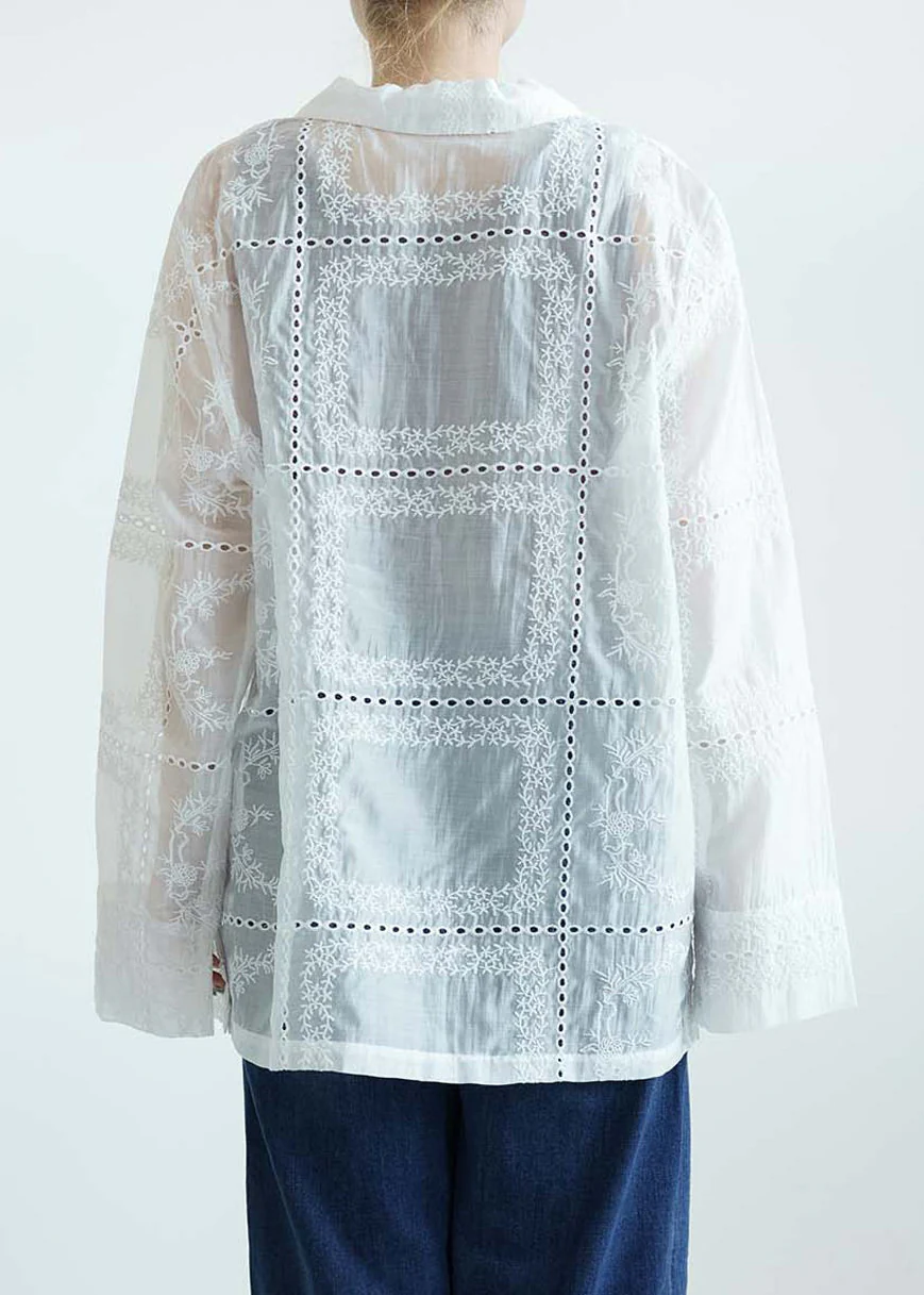 パッチワーク風総刺繍シャツジャケット - Image 15