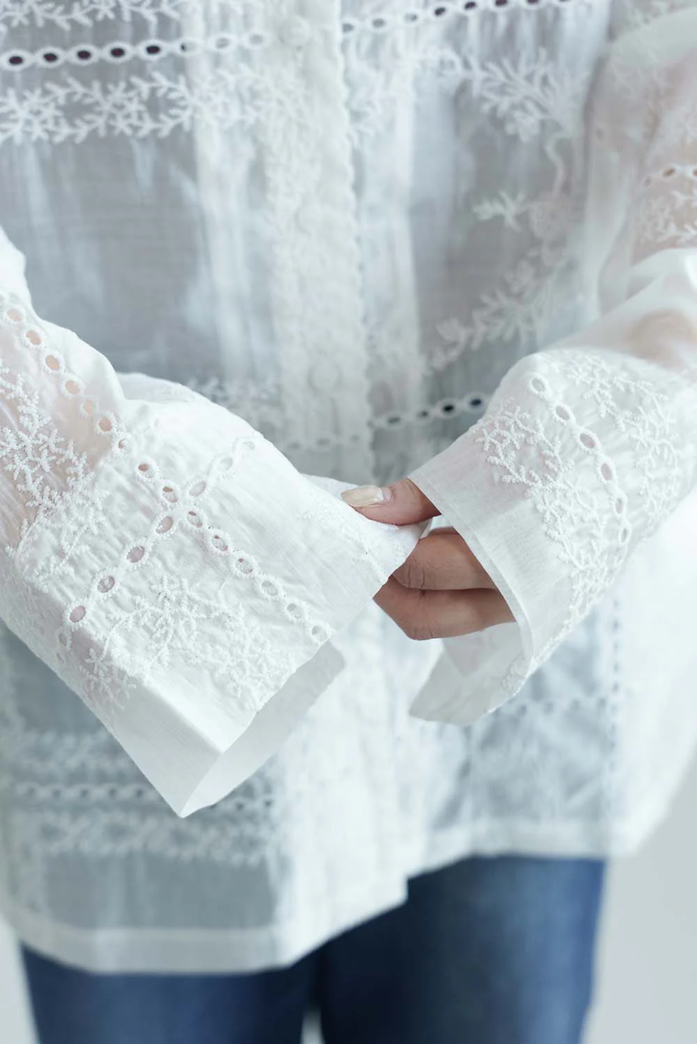 パッチワーク風総刺繍シャツジャケット - Image 18