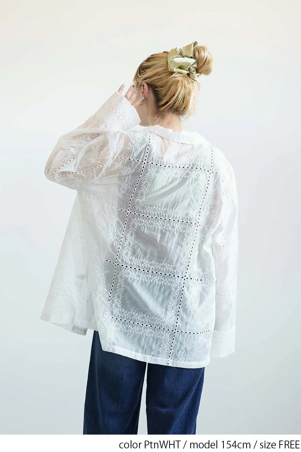 パッチワーク風総刺繍シャツジャケット - Image 9