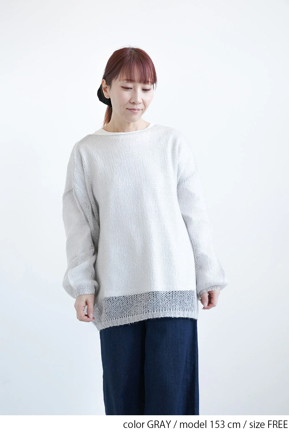 モヘアタッチローゲージシアープルオーバー - Image 11