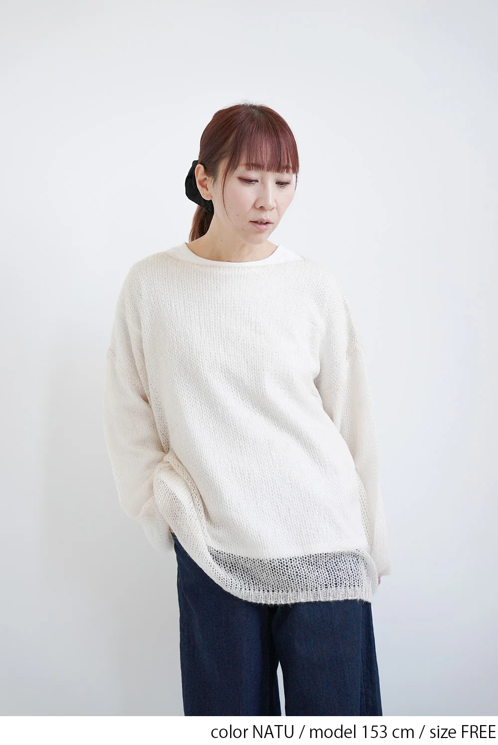 モヘアタッチローゲージシアープルオーバー - Image 8