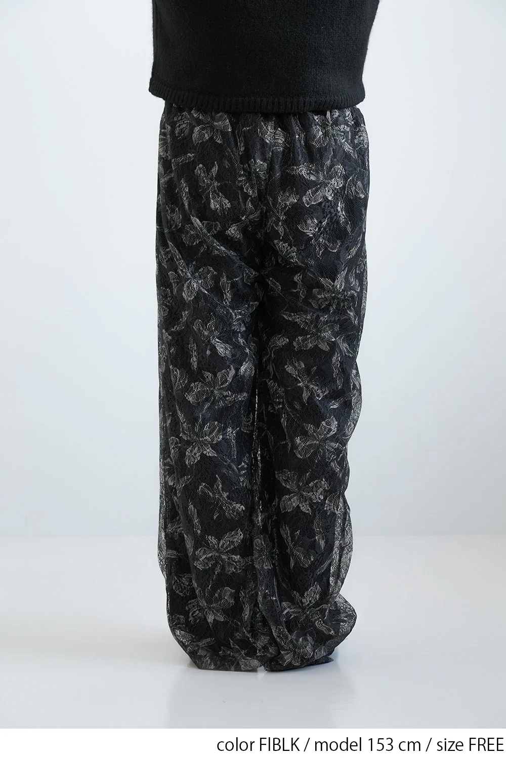 アート花柄プリントレースパンツ - Image 14