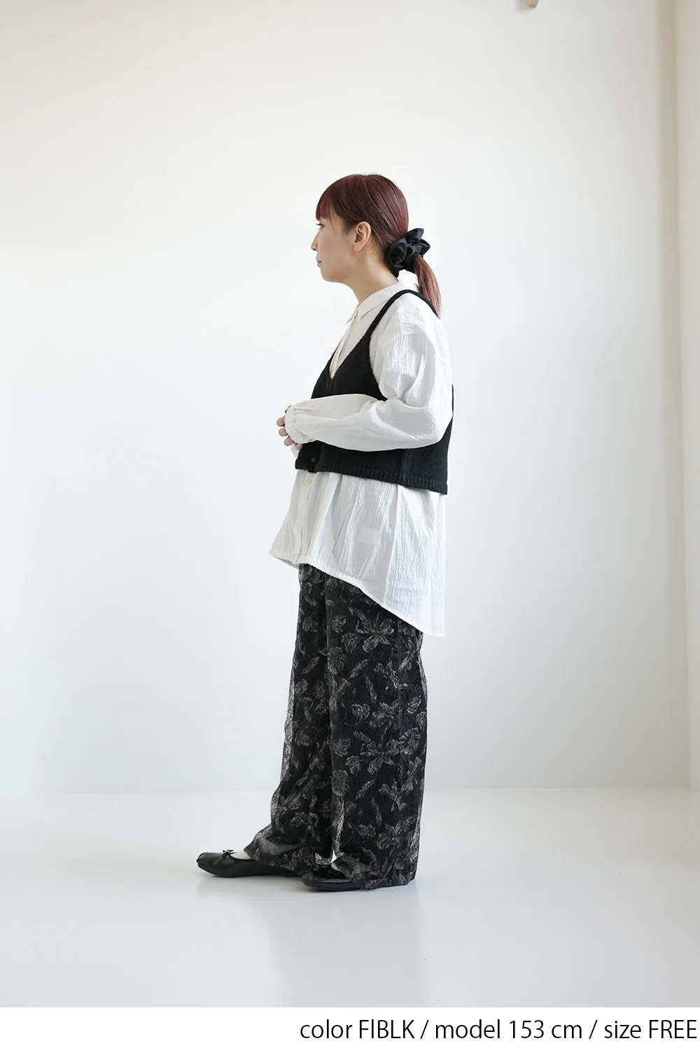 アート花柄プリントレースパンツ - Image 7