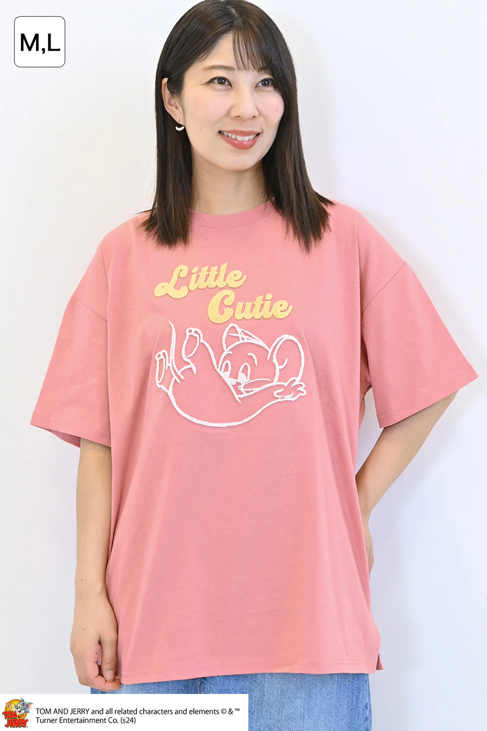 トムとジェリーハブラシ刺繍半袖TEE - Image 8