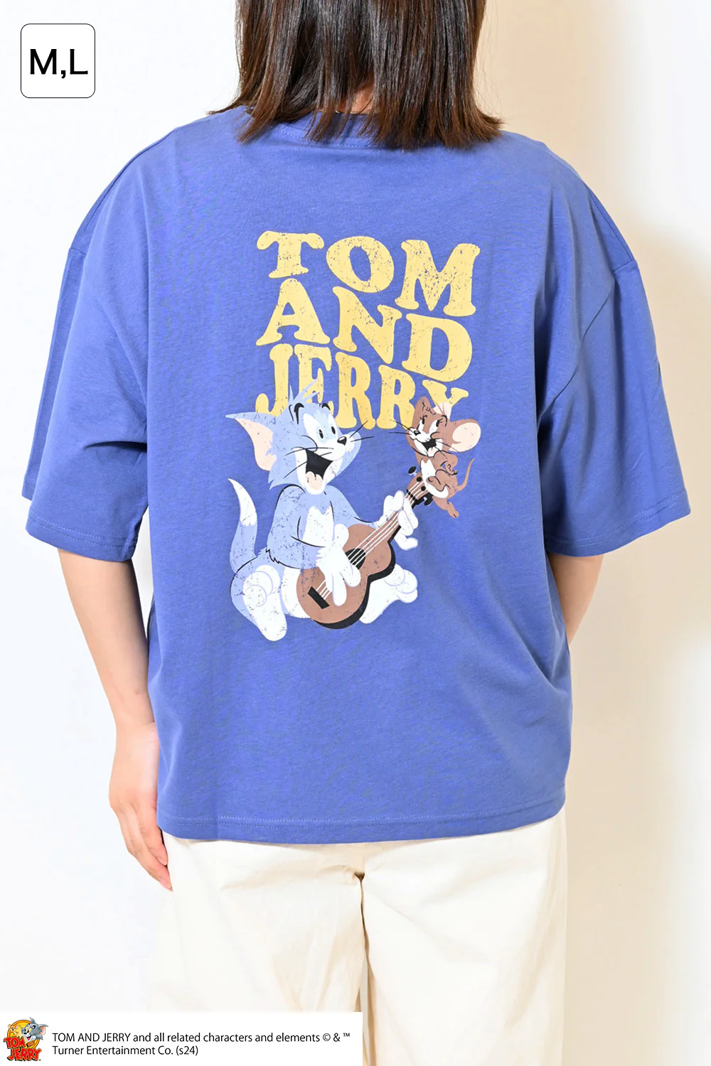トムとジェリー天竺半袖ワイドTEE