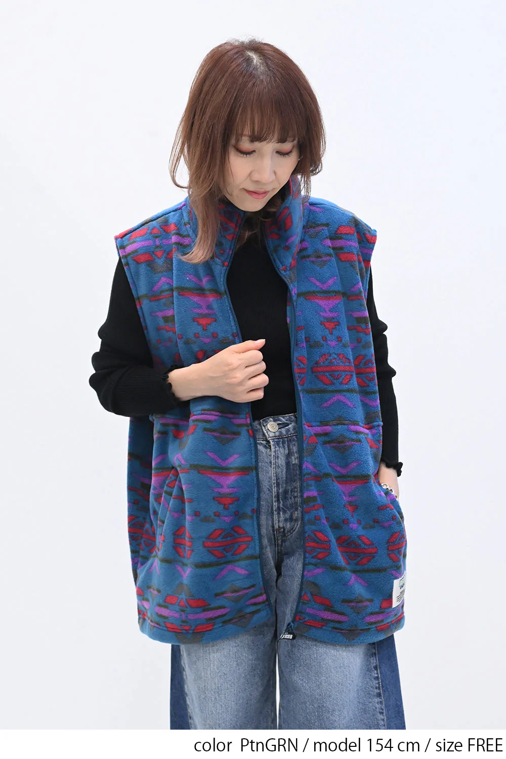 【DISCUS】フリースフルzipベスト - Image 5