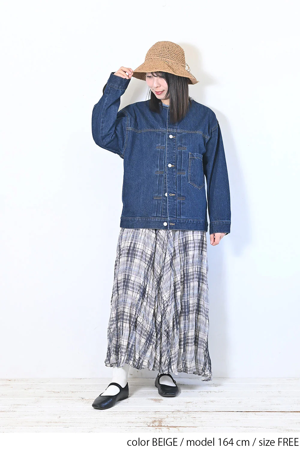 シンプル細編みペーパーハット - Image 4