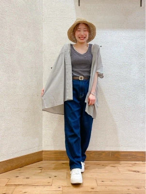 切替ギャザーノーカラーチュニック - Image 55