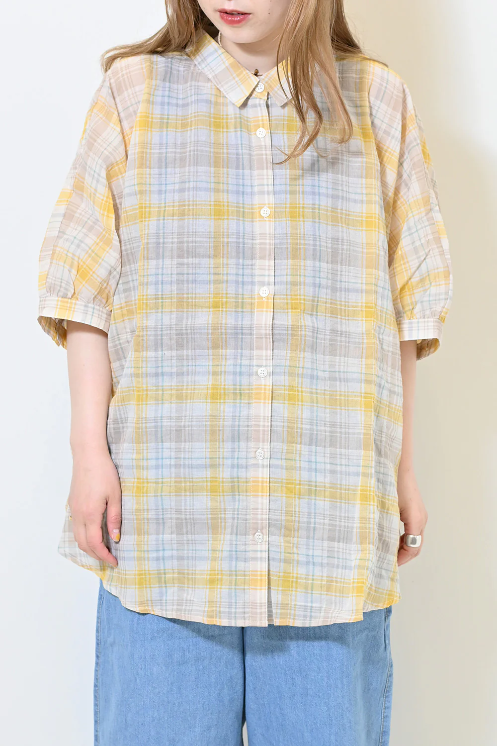ドルマンチェックシャツ - Image 3
