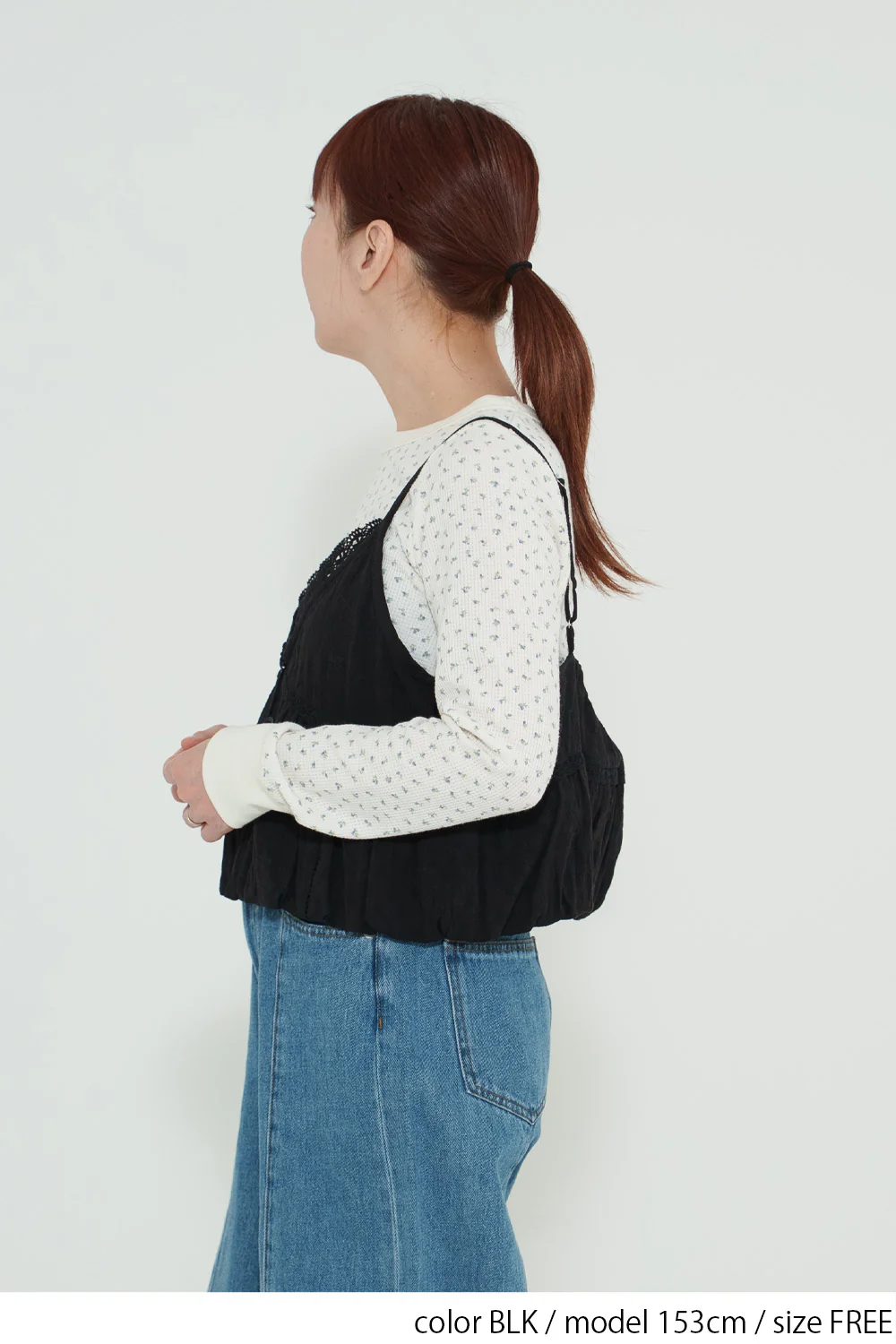 レース刺繍バルーンビスチェ - Image 8