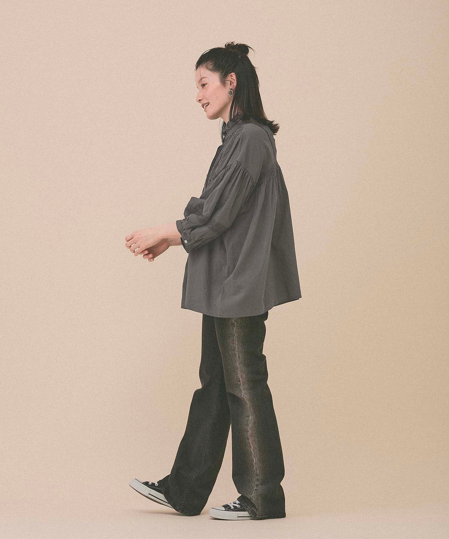 ピンタックレース切換ブラウス - Image 16
