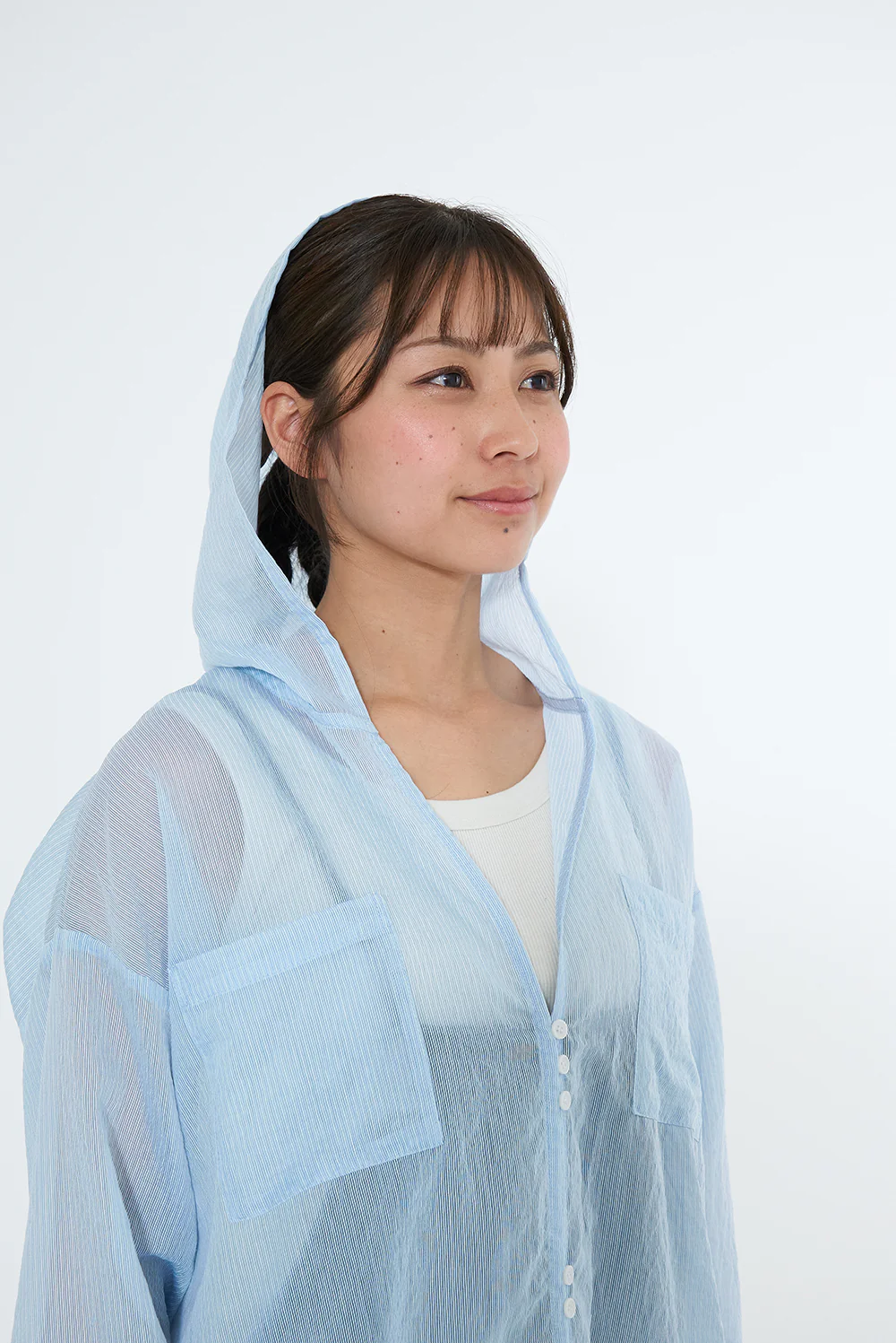ポケット付きフード長袖シャツ - Image 25