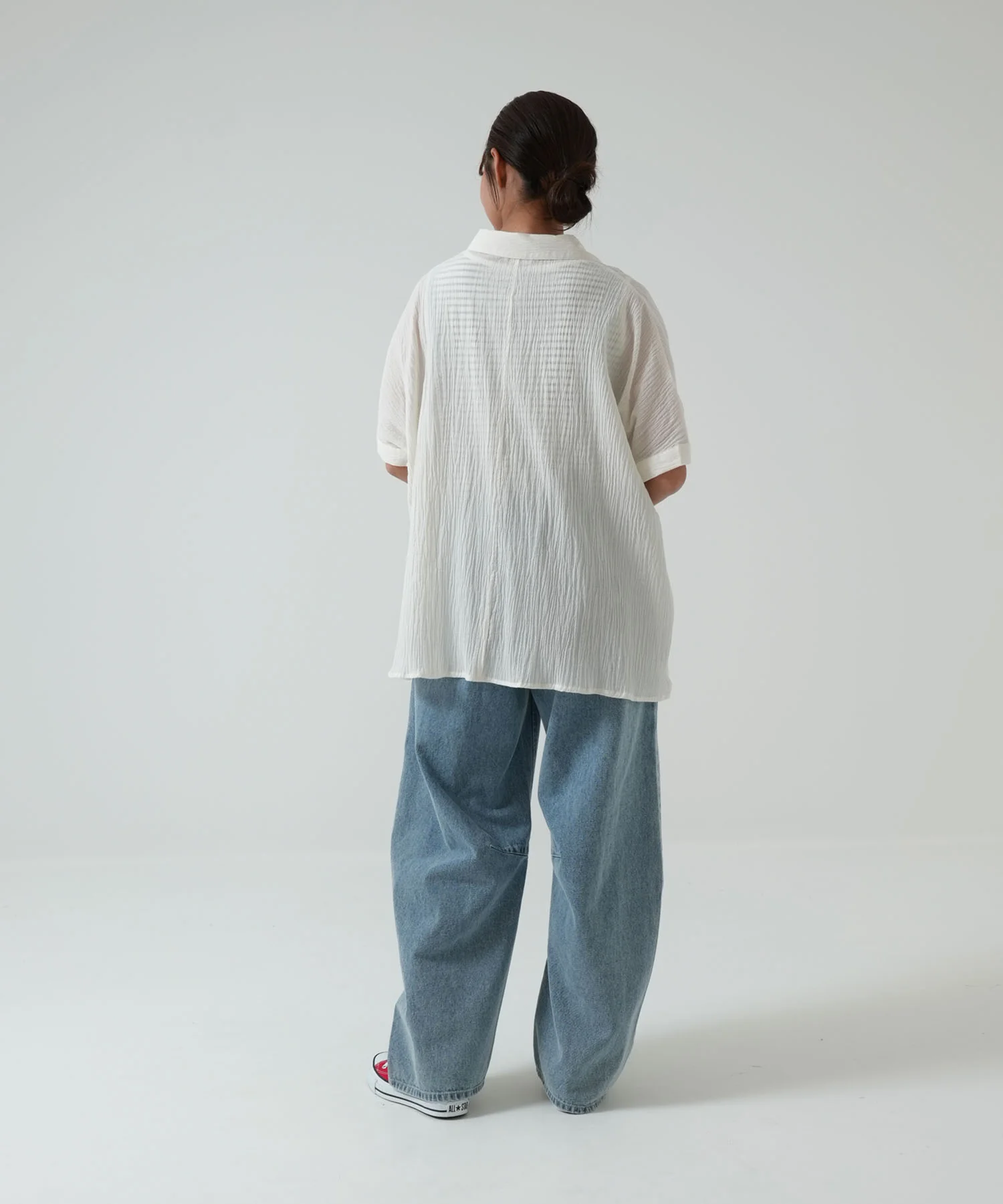 前開き半袖ワイドシャツ - Image 8