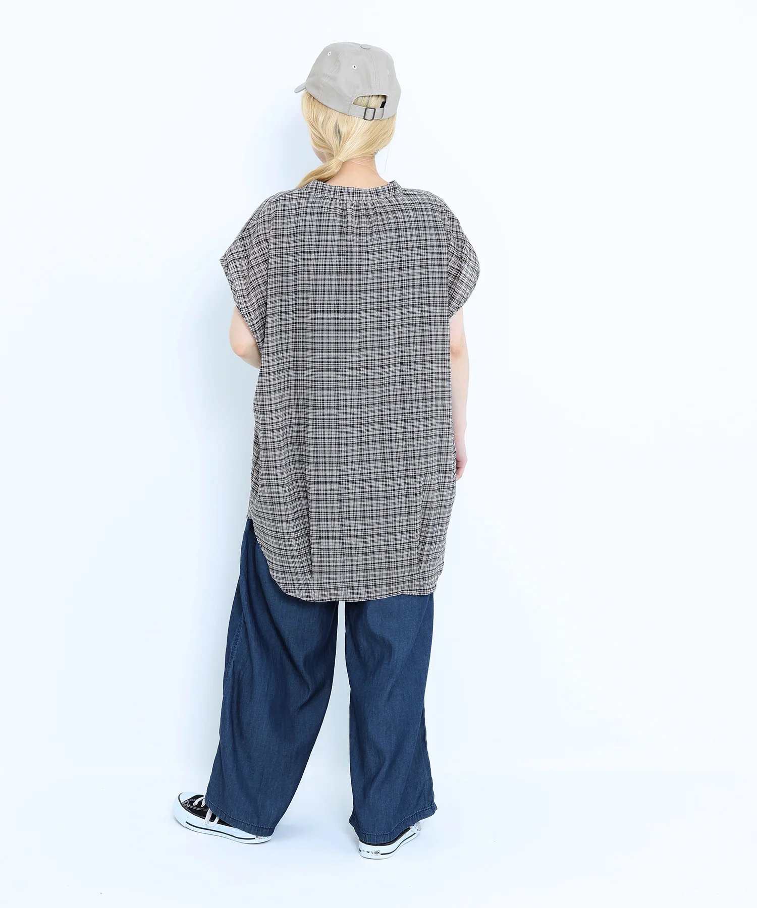 ノースリーブバンドカラーシャツチュニック - Image 29