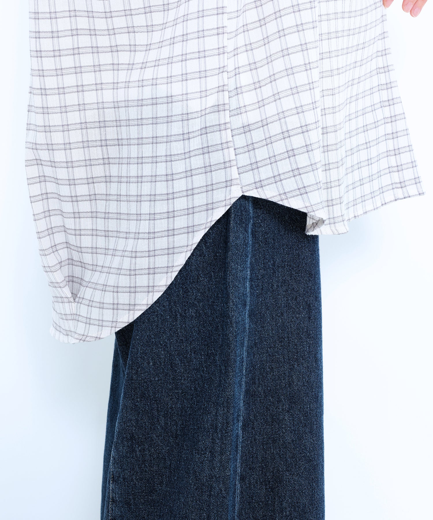 ノースリーブバンドカラーシャツチュニック - Image 46