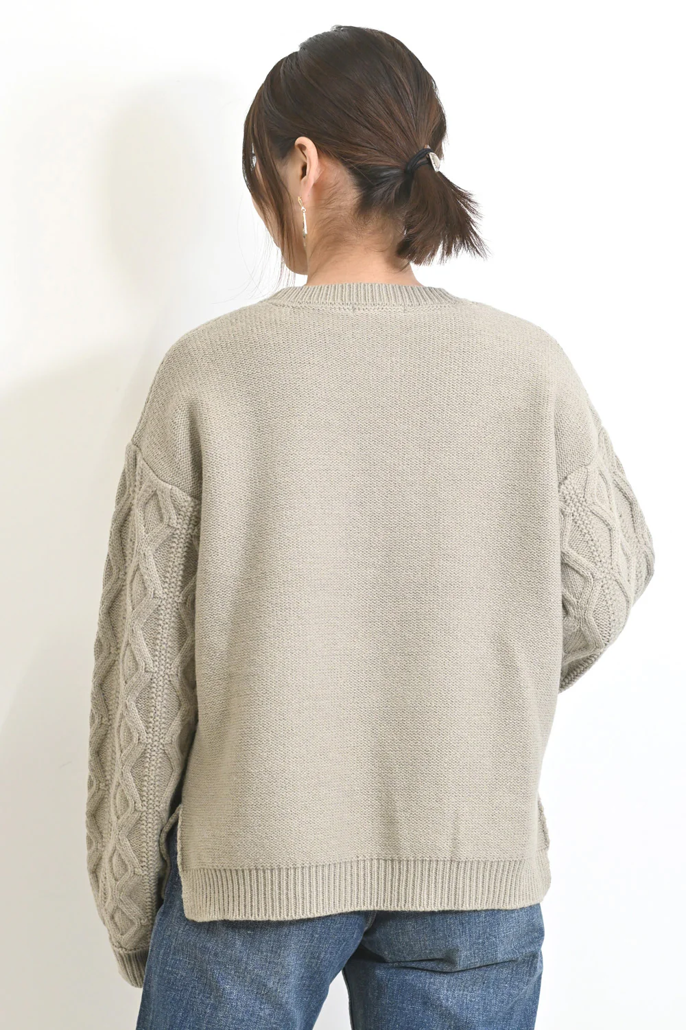 ダイヤケーブル袖プルオーバー - Image 17