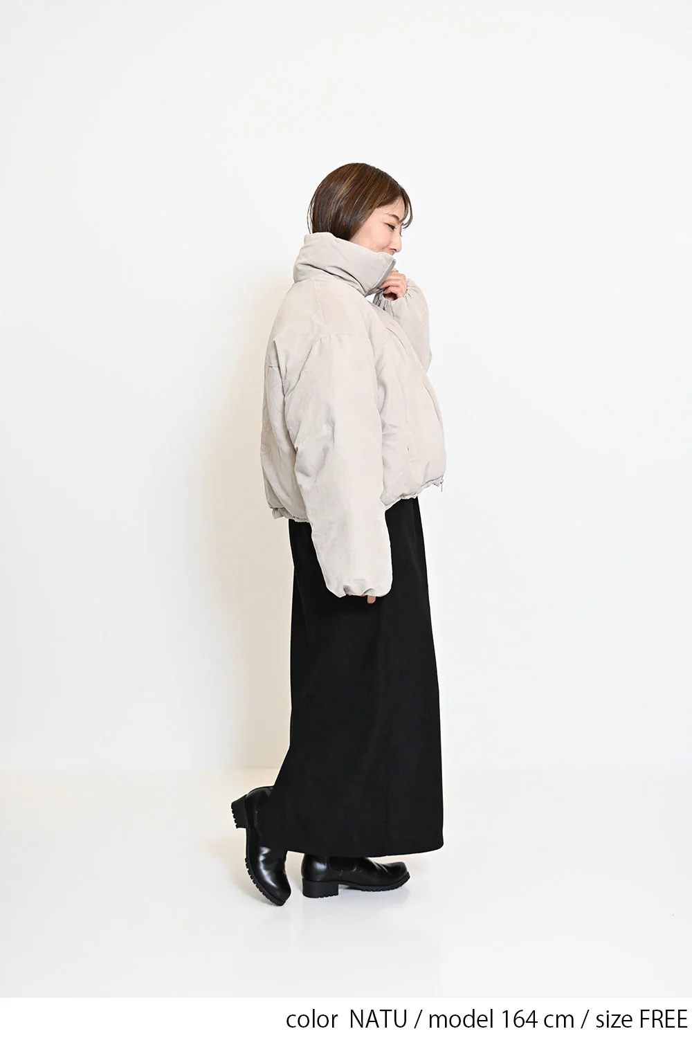中綿スタンドカラーショートジャケット - Image 10