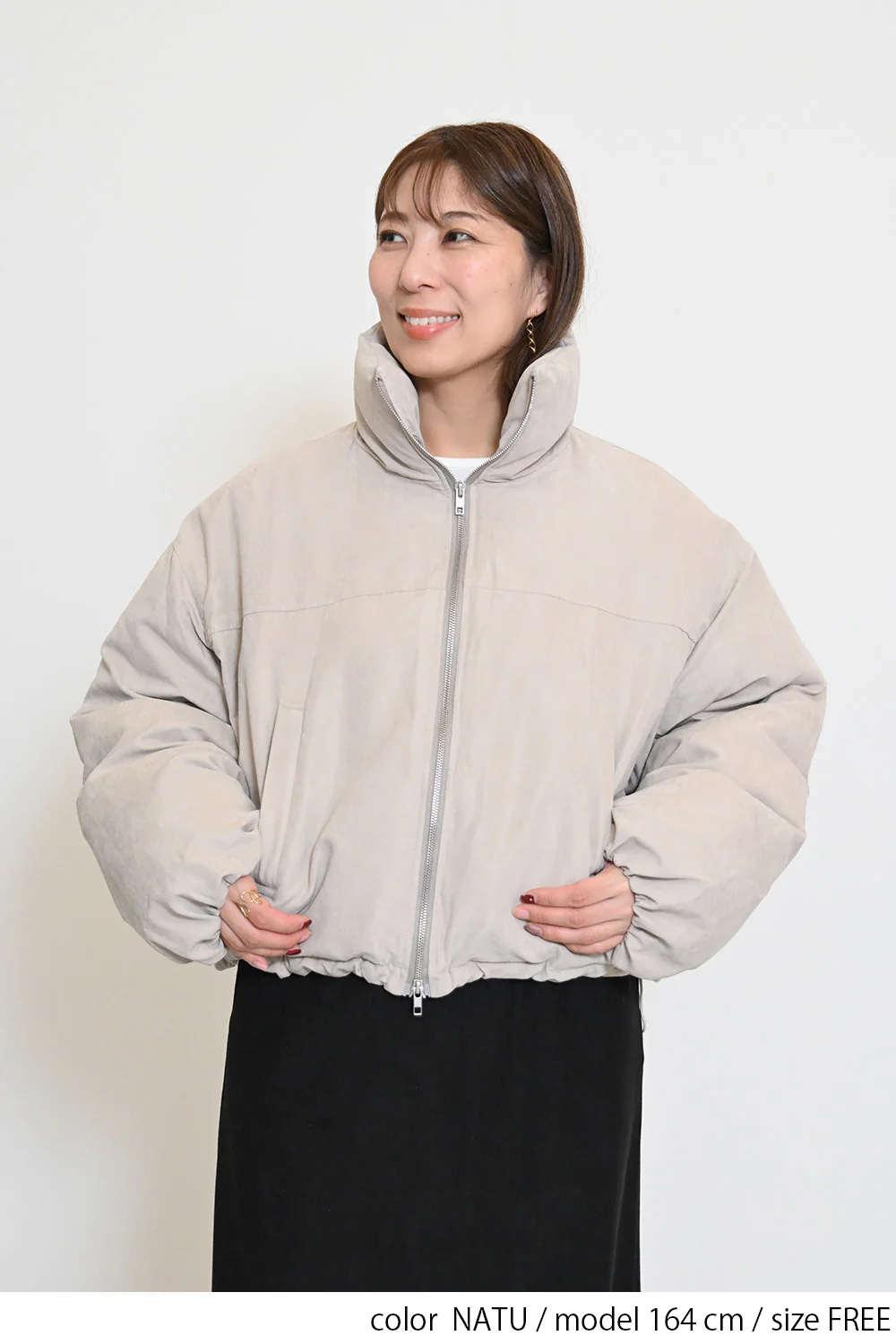 中綿スタンドカラーショートジャケット - Image 12