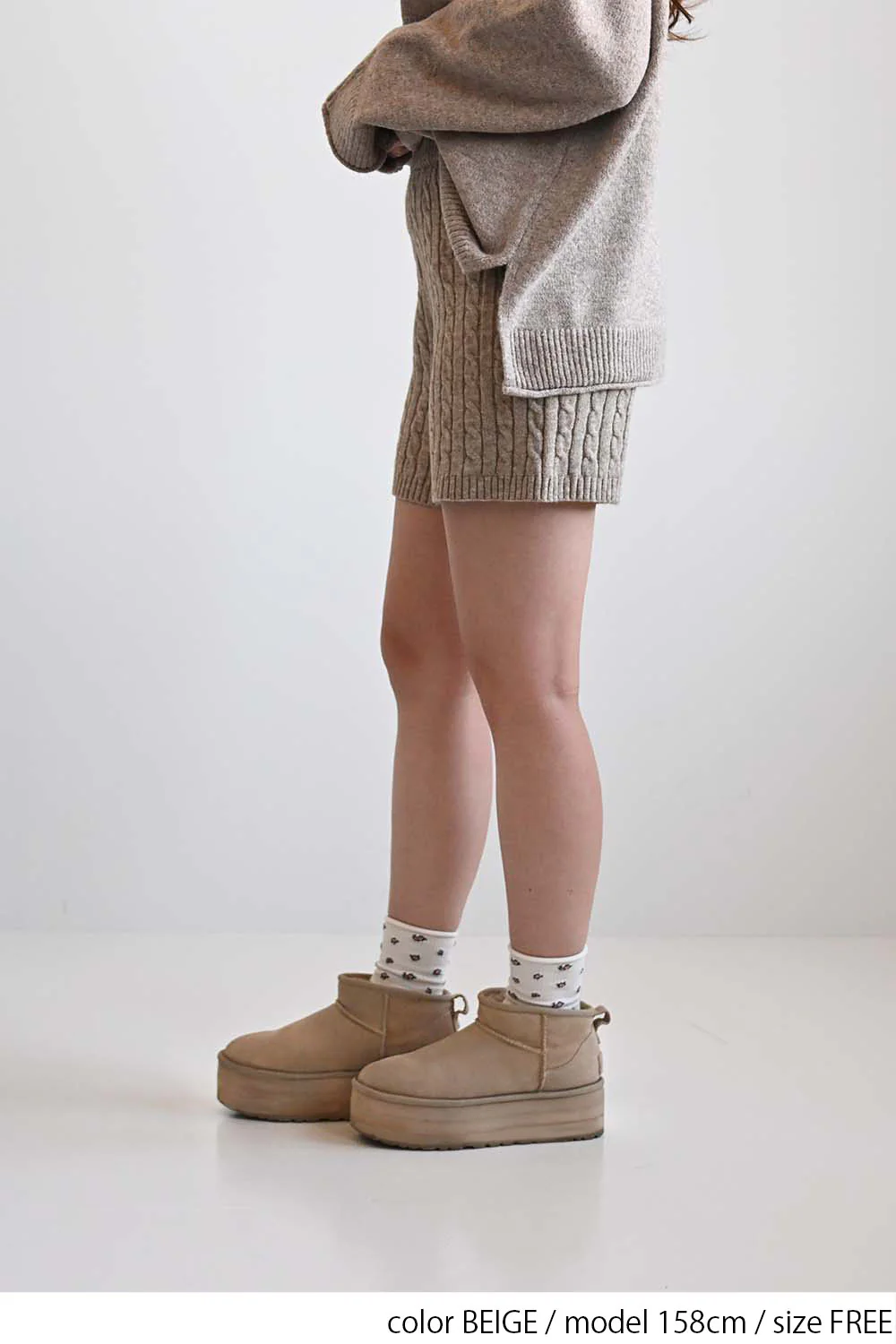 アルパカタッチケーブルショートパンツ - Image 8
