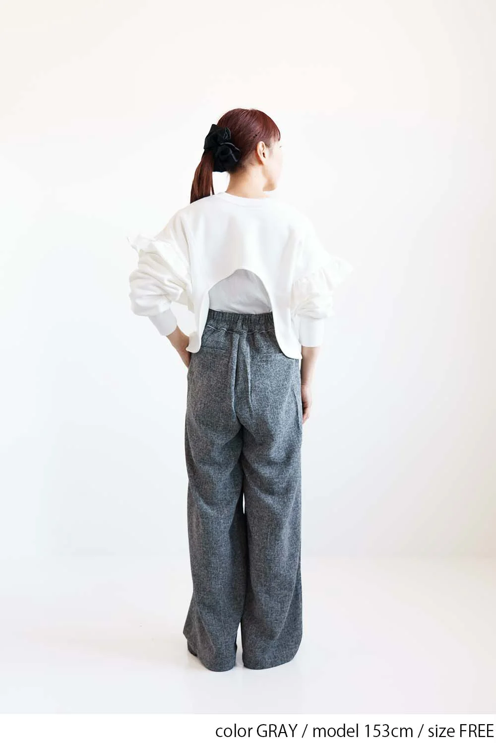 【WEB限定】サマーツイードタックパンツ - Image 5