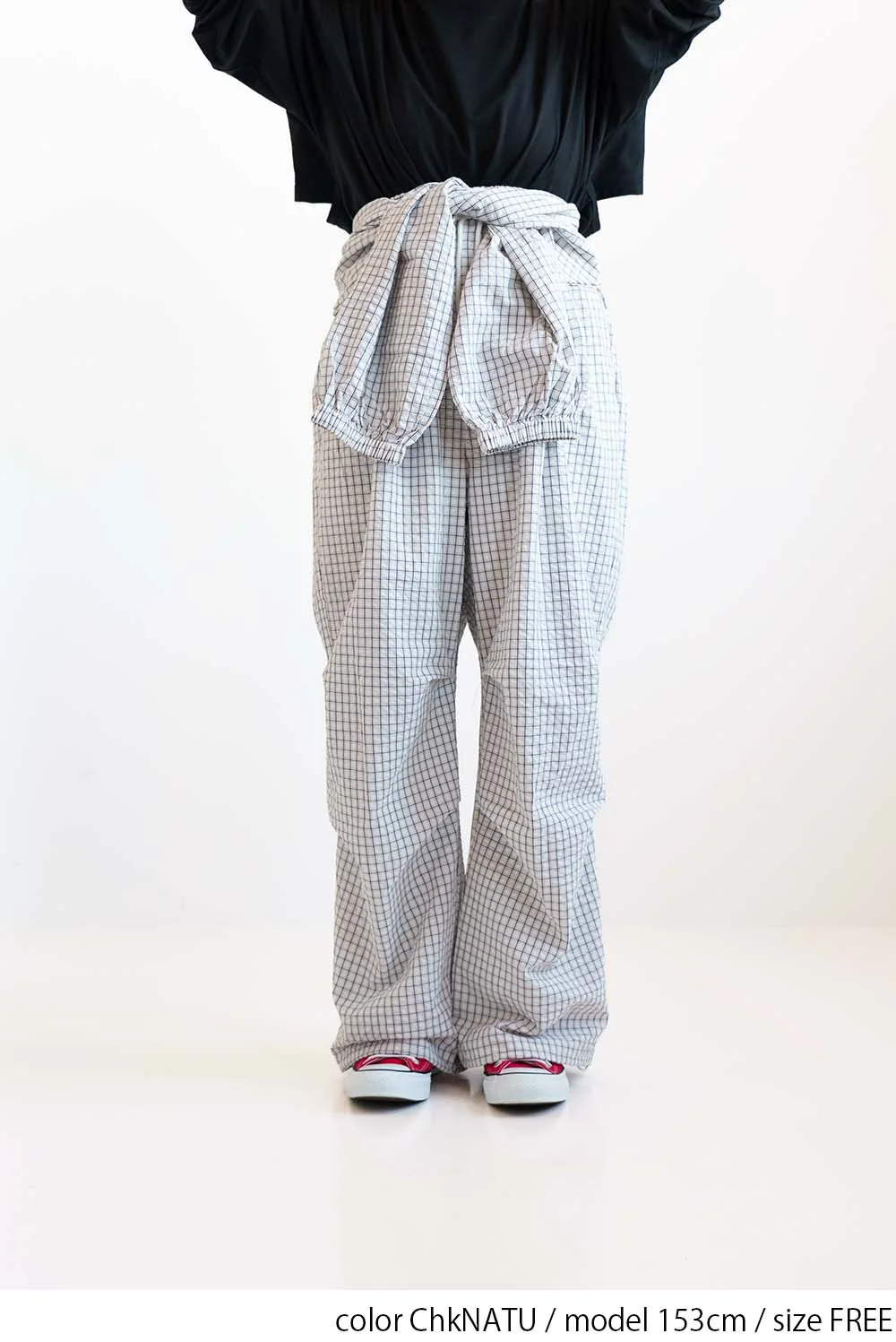 チェックウエスト巻きジョガーパンツ - Image 15