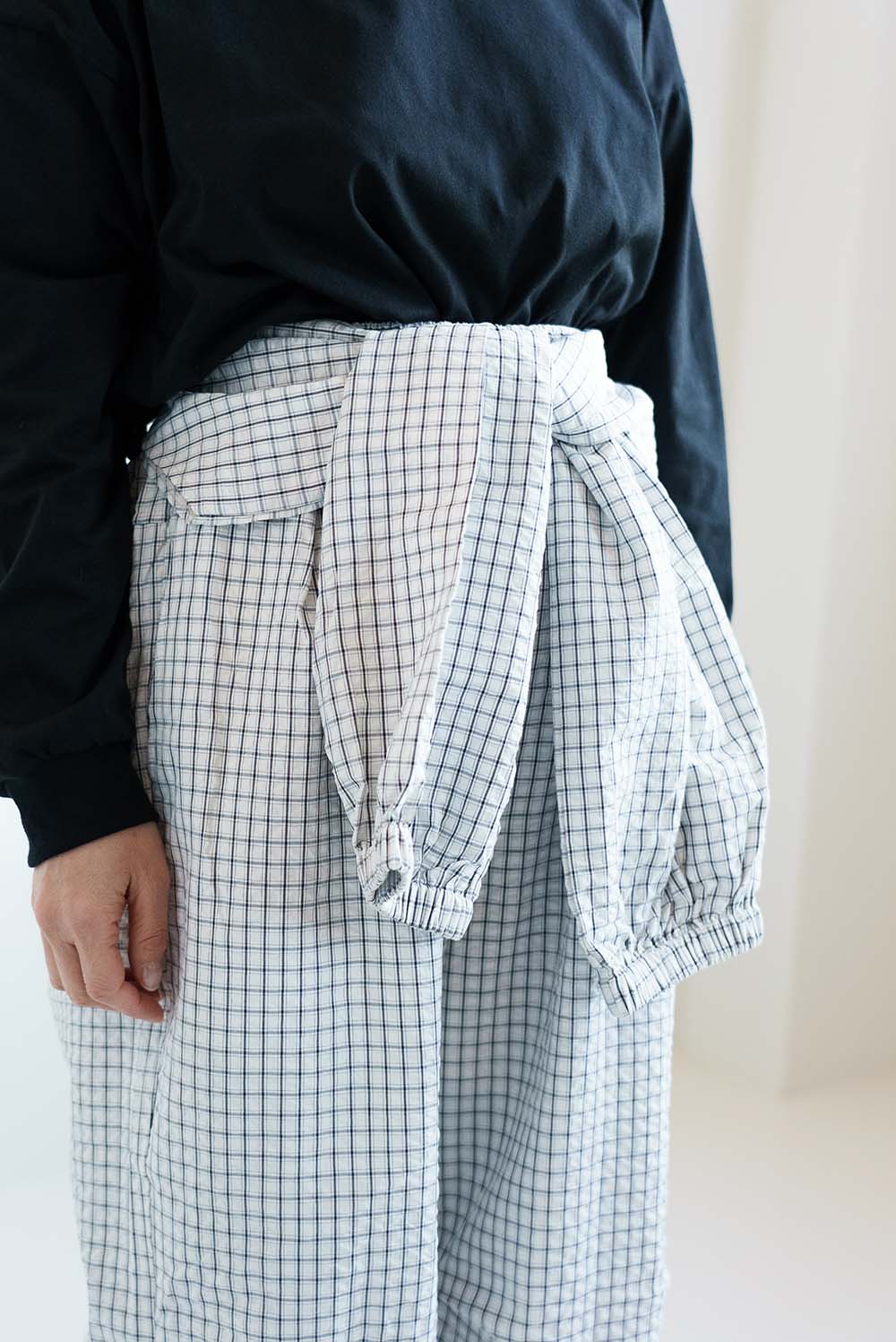 チェックウエスト巻きジョガーパンツ - Image 18