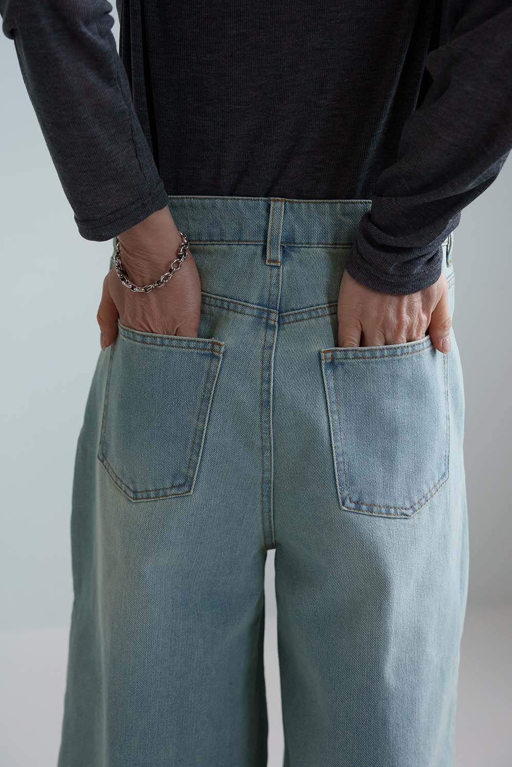 デニムタックワイドパンツ - Image 17