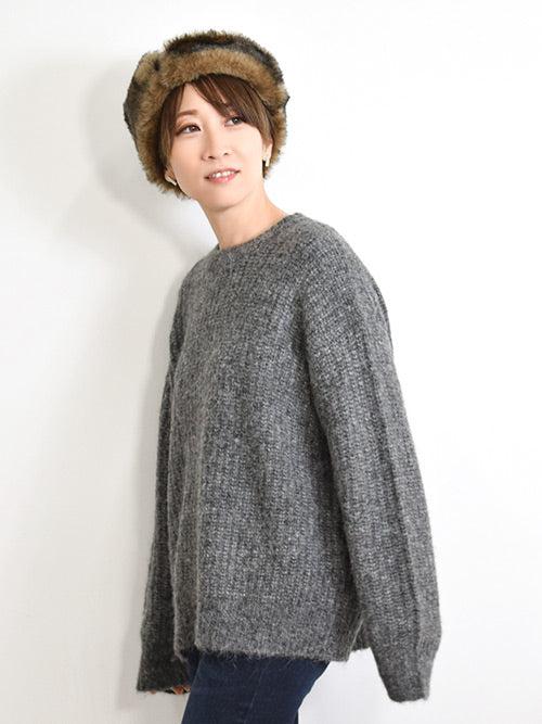 畦編みゆったりプルオーバー - Image 8