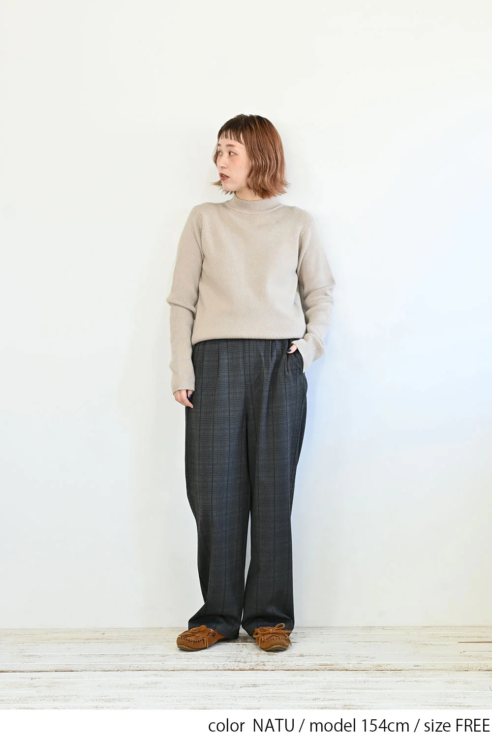 ハイネックリブニットプルオーバー - Image 4