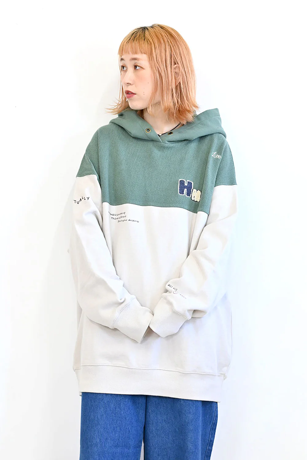 ヘリンボーン切替パーカー - Image 3