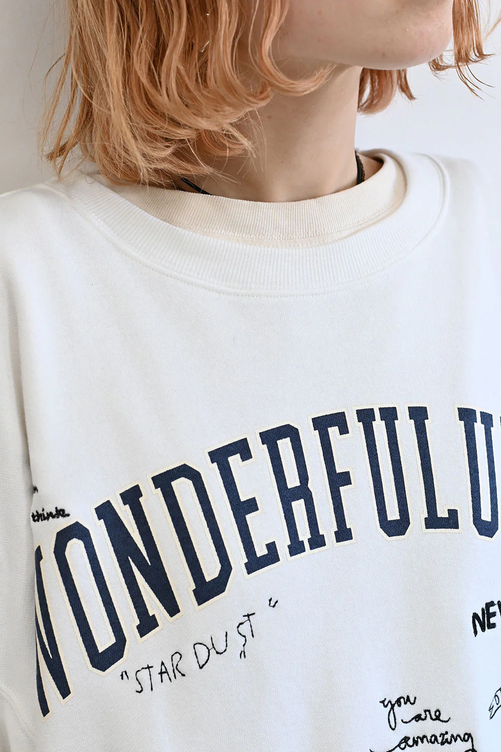 カレッジ色々刺繍ジップ付プルオーバー - Image 18
