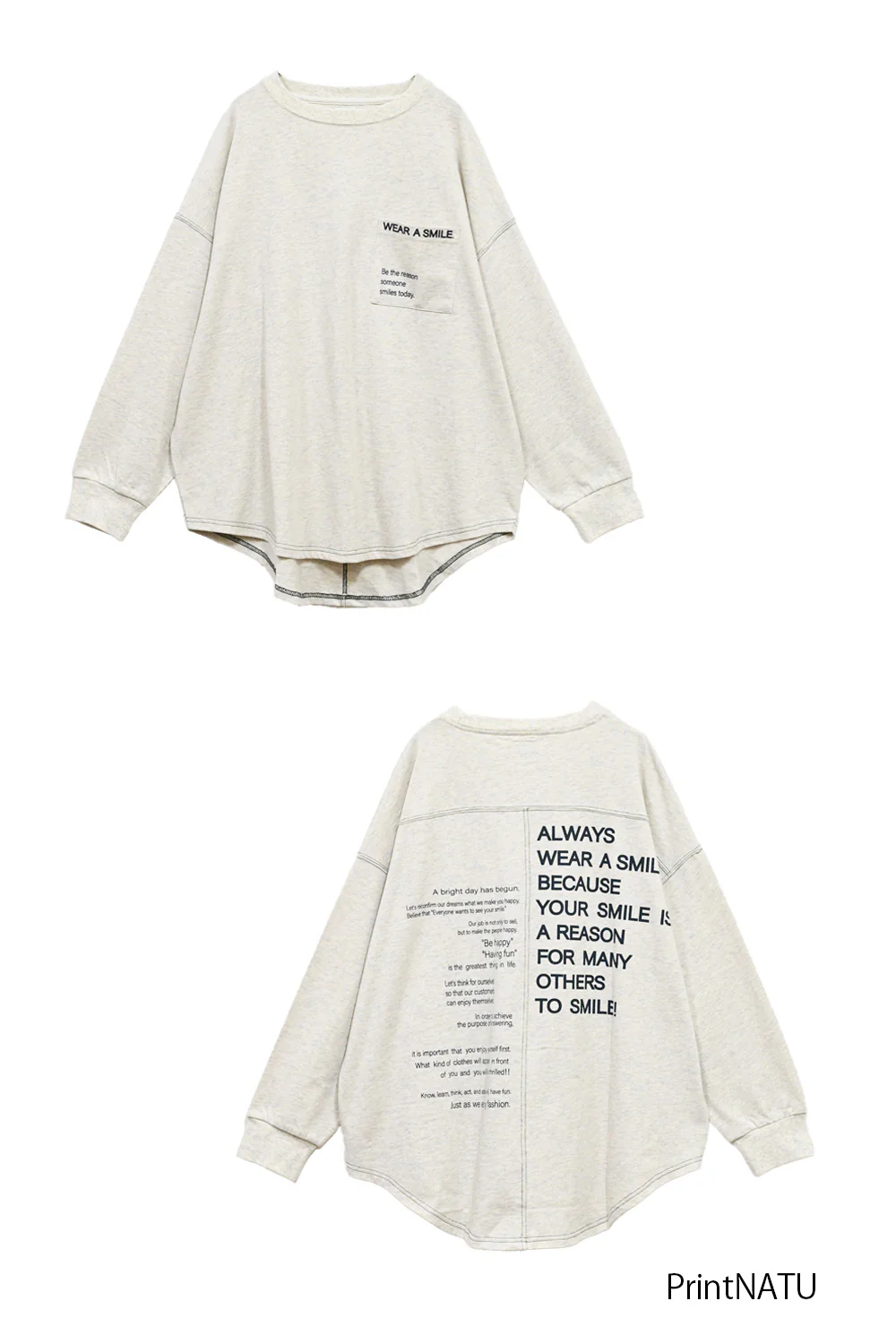 アシメバックプリントチュニック - Image 48