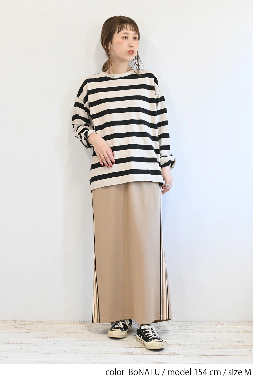 ワイドな太ボーダーロンTEE - Image 15