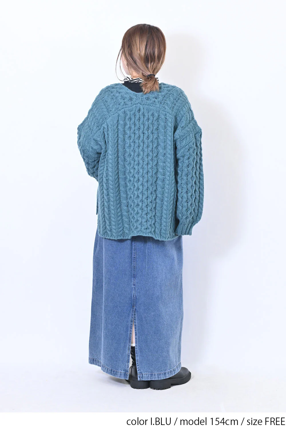 ケーブル編みニットカーデ - Image 12