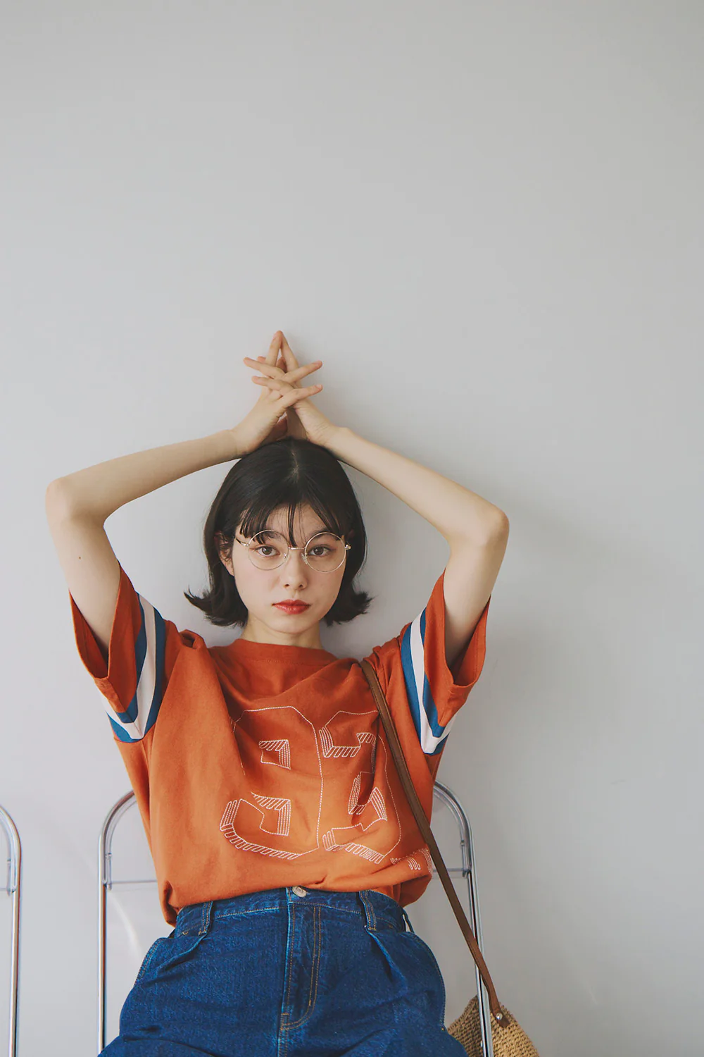 【夏ルックブック掲載item】ナンバリング刺繍BIG Tee - Image 5