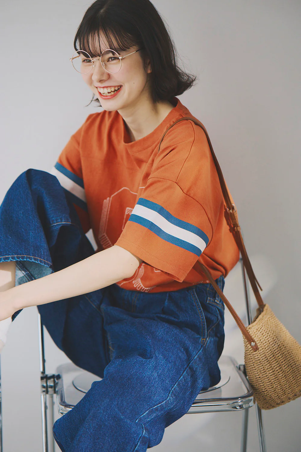 【夏ルックブック掲載item】ナンバリング刺繍BIG Tee - Image 9
