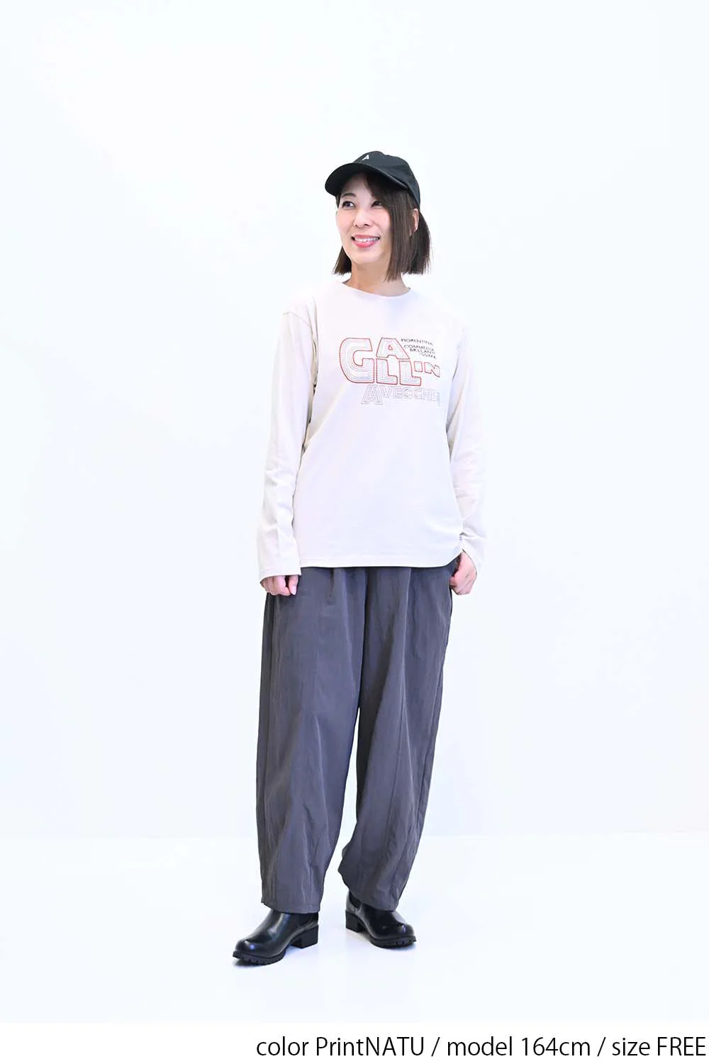 ロゴ刺繍ロンTee - Image 4