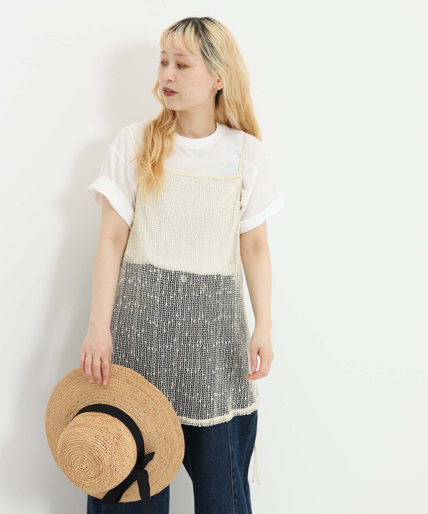 《7月1日入荷》メッシュドロストキャミチュニック - Image 10