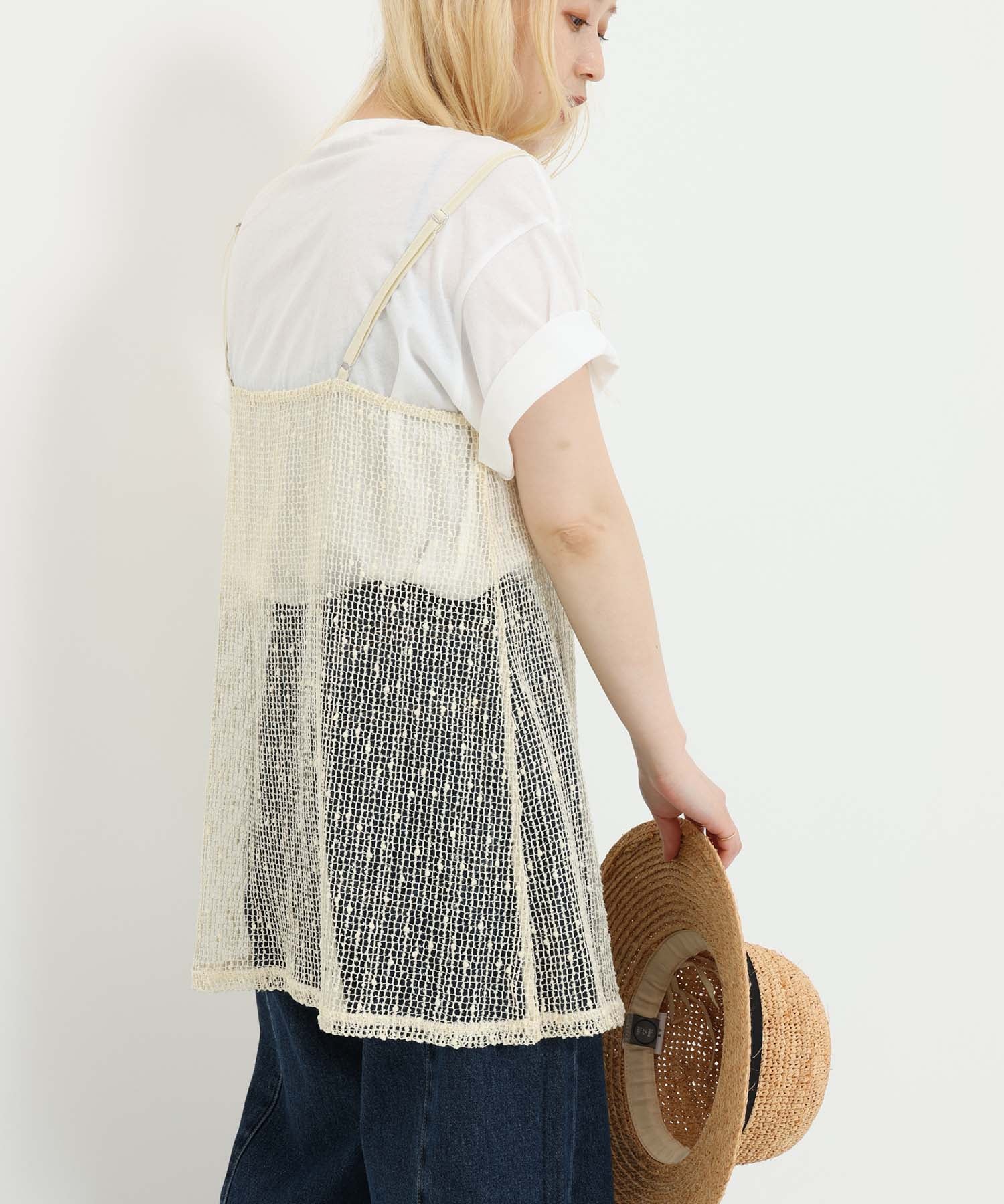 《7月1日入荷》メッシュドロストキャミチュニック - Image 11