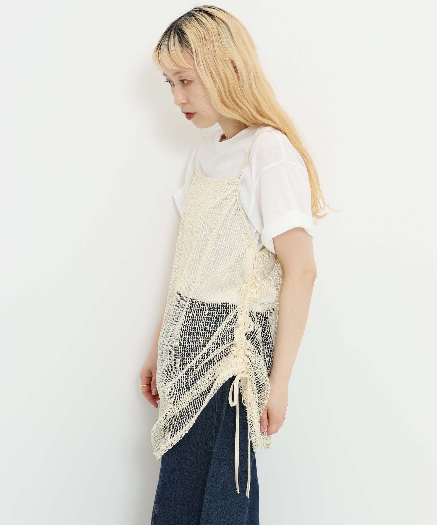 《7月1日入荷》メッシュドロストキャミチュニック - Image 14