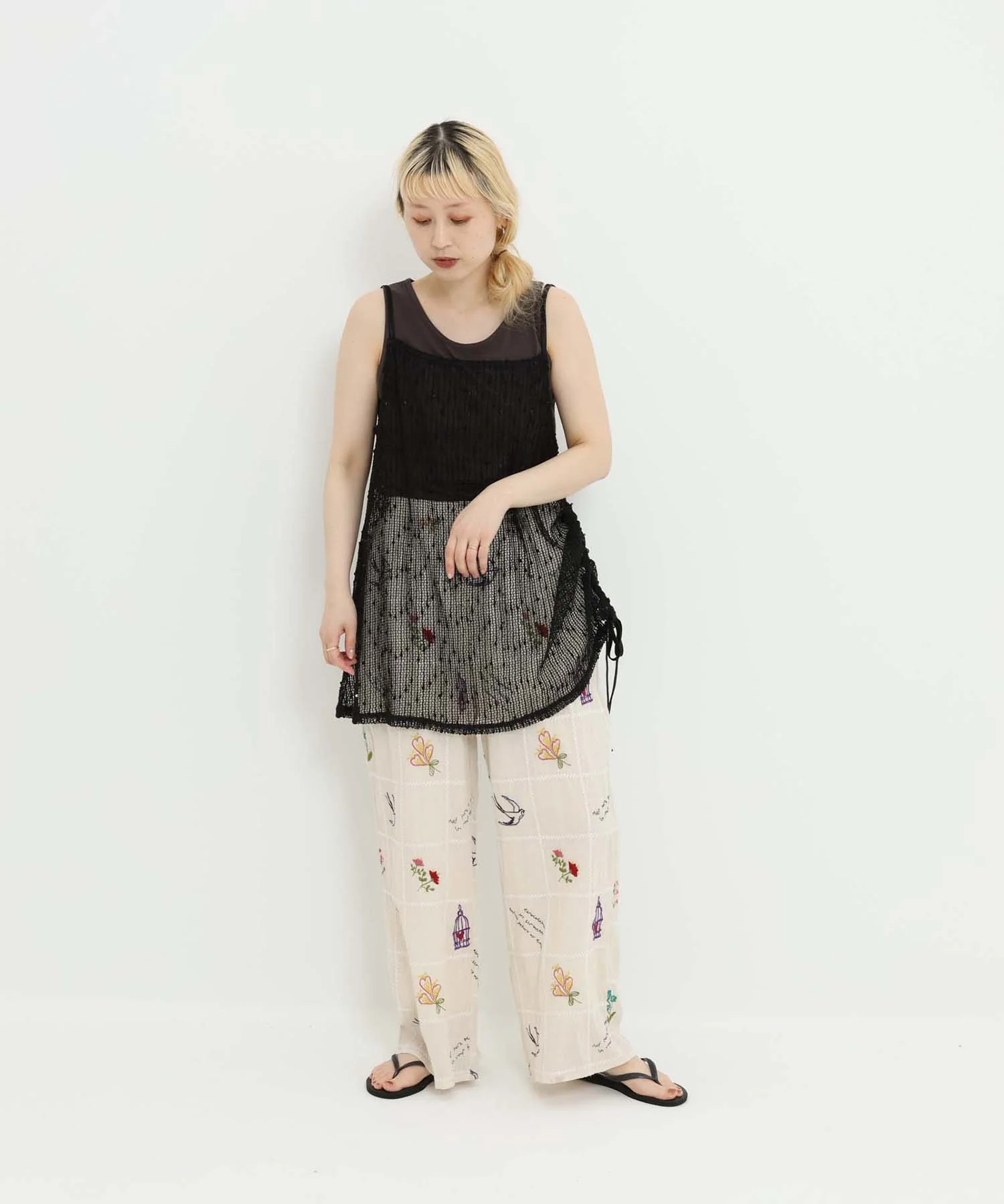《7月1日入荷》メッシュドロストキャミチュニック - Image 16