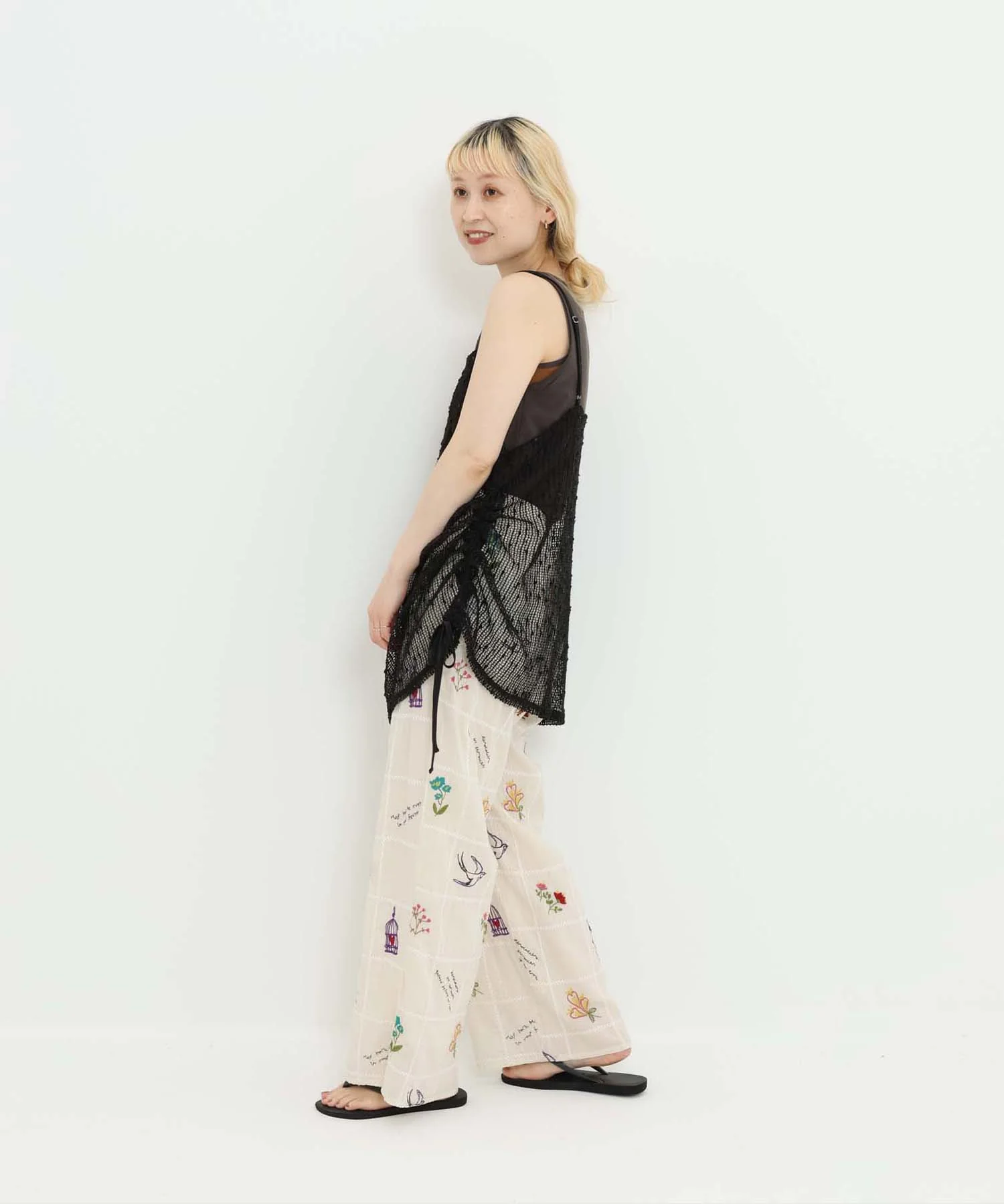 《7月1日入荷》メッシュドロストキャミチュニック - Image 17