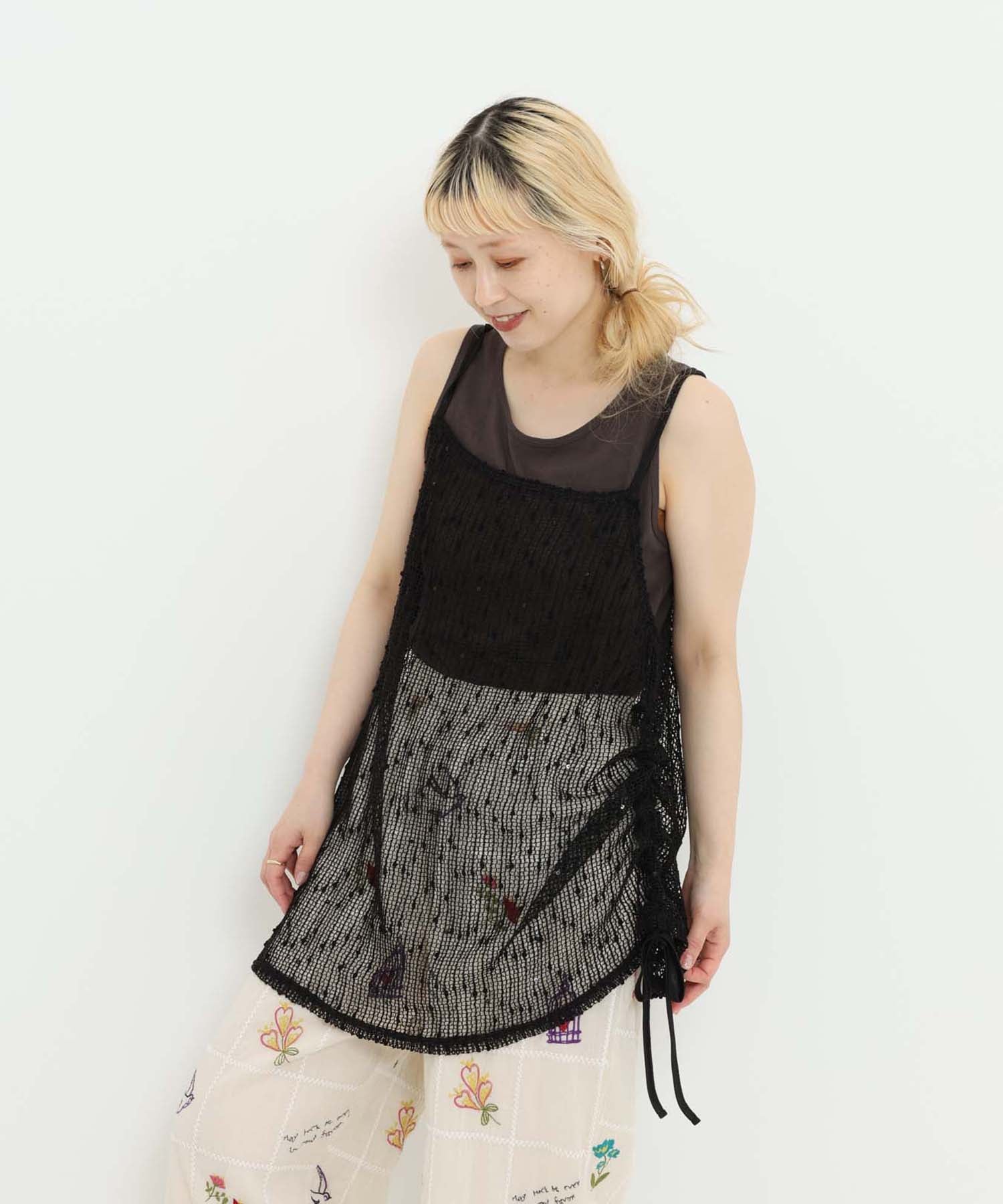 《7月1日入荷》メッシュドロストキャミチュニック - Image 19