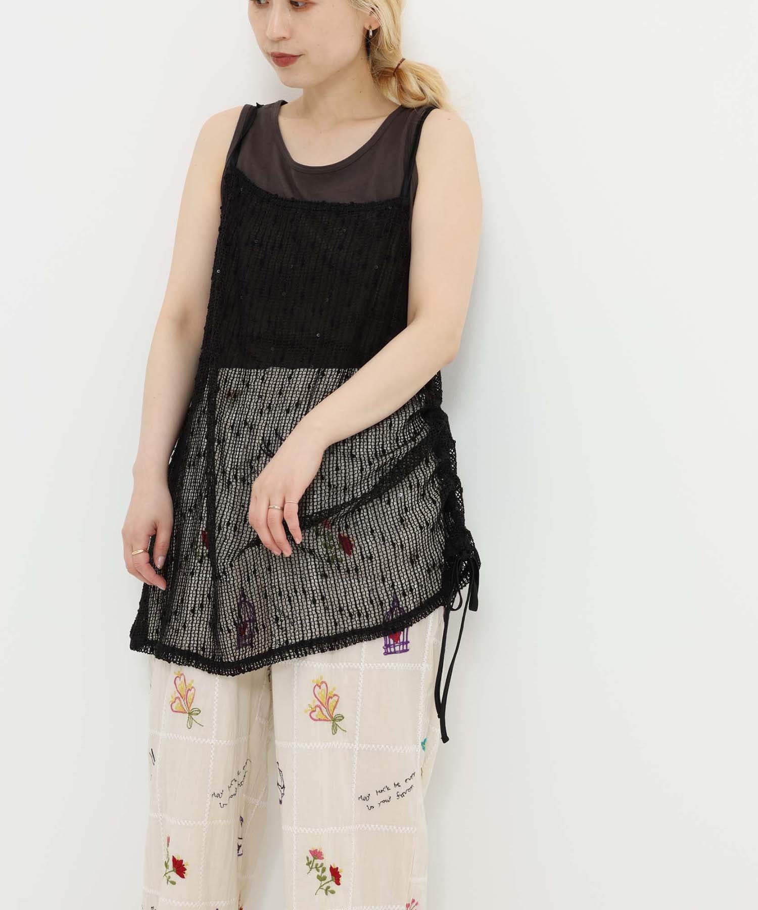 《7月1日入荷》メッシュドロストキャミチュニック - Image 23