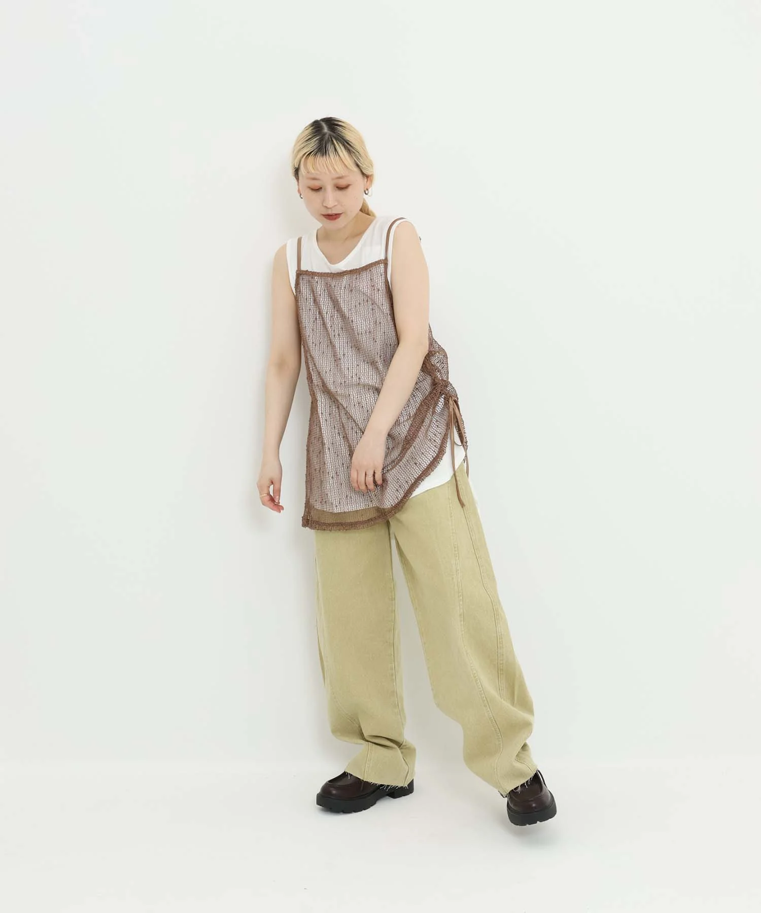 《7月1日入荷》メッシュドロストキャミチュニック - Image 24